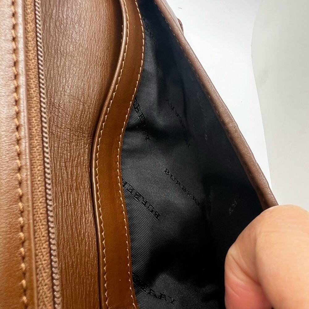 GUC Burberry Brown Nova Check Long Wallet - Picture 6 of 10